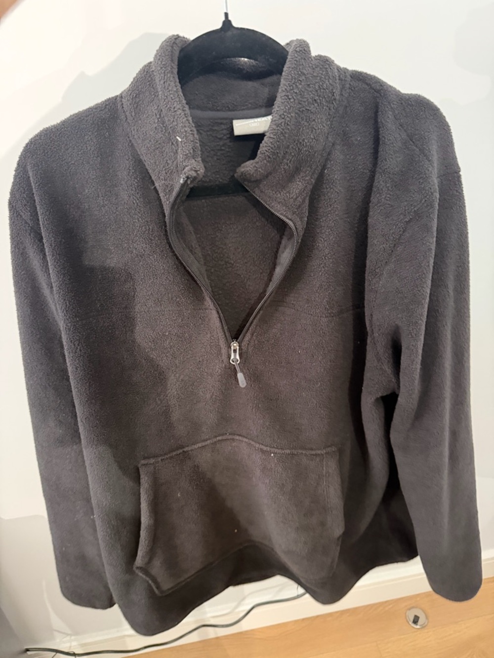 Charcoal Half-Zip Fleece Pullover